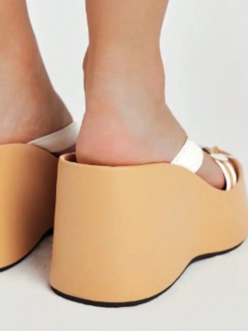 Platform Wedge Sandals, Flower Decoration Sandals Casual Shoes